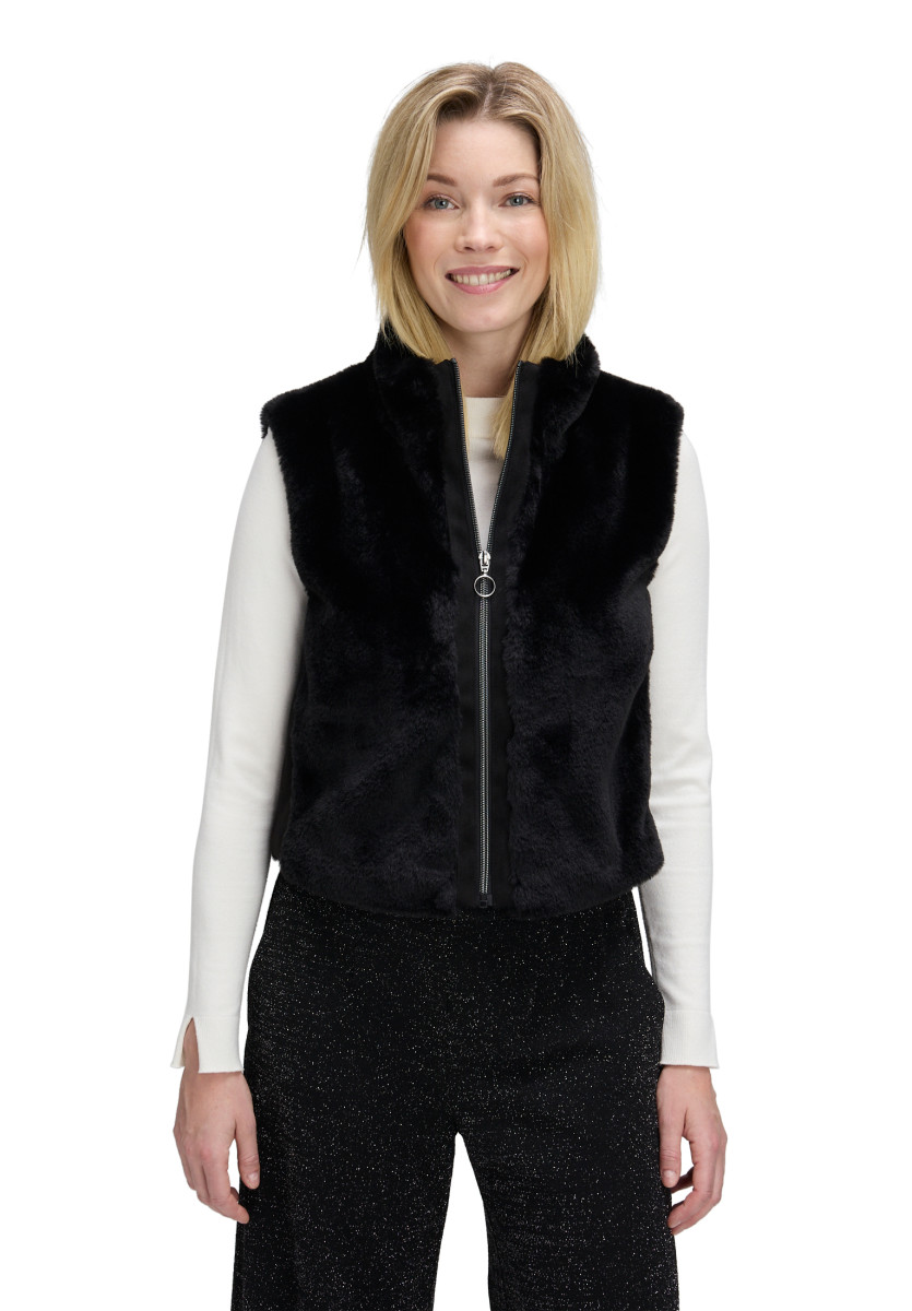 Betty Barclay Plüschweste - schwarz (9045)
