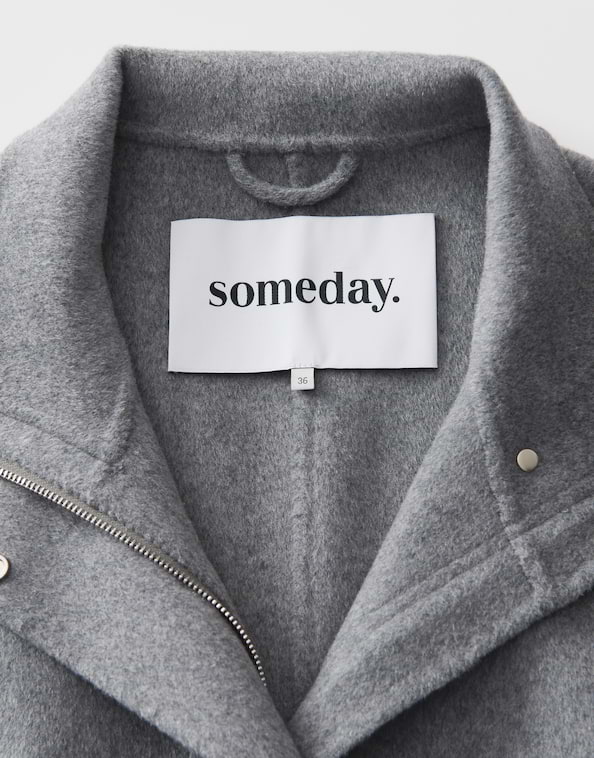 someday Loose Doubleface Jacke - Varah pure - grau (80018)