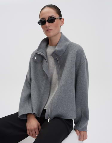 someday Loose Doubleface Jacke - Varah pure - grau (80018)