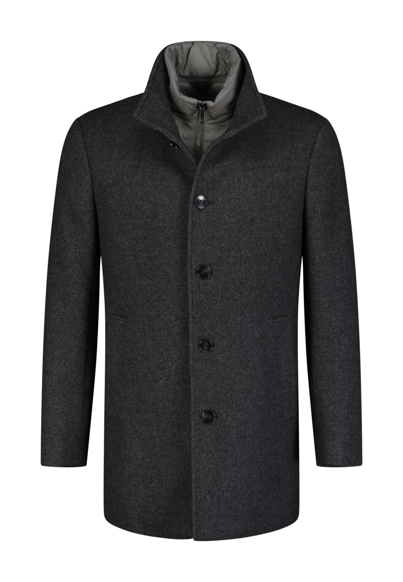 Roy Robson Mantel mit Stehkragen - grau (A007)