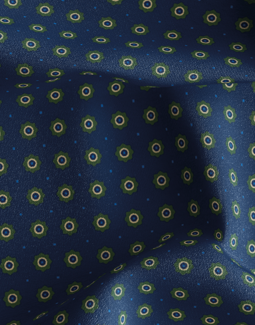 Mr. Célestin Einstecktuch - Bucken - blau/grün (GREEN)