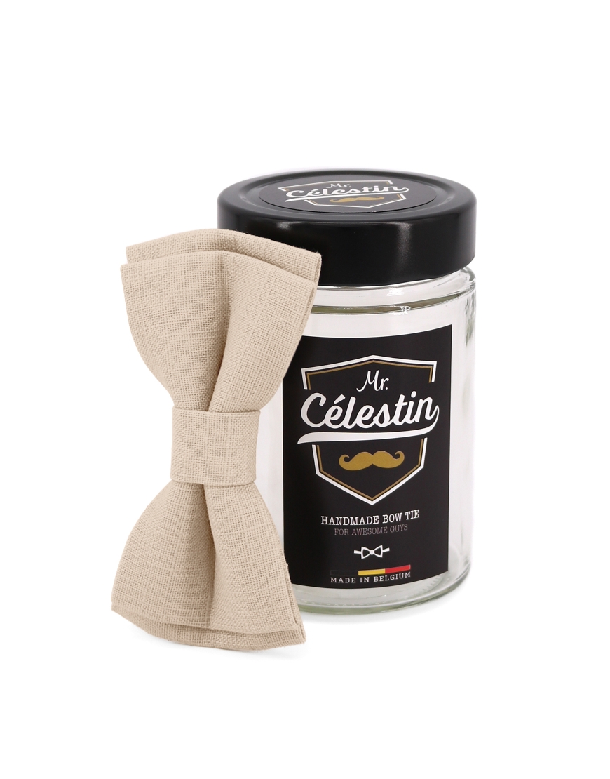 Mr. Célestin Fliege aus Leinen - Sable - beige (Sable)