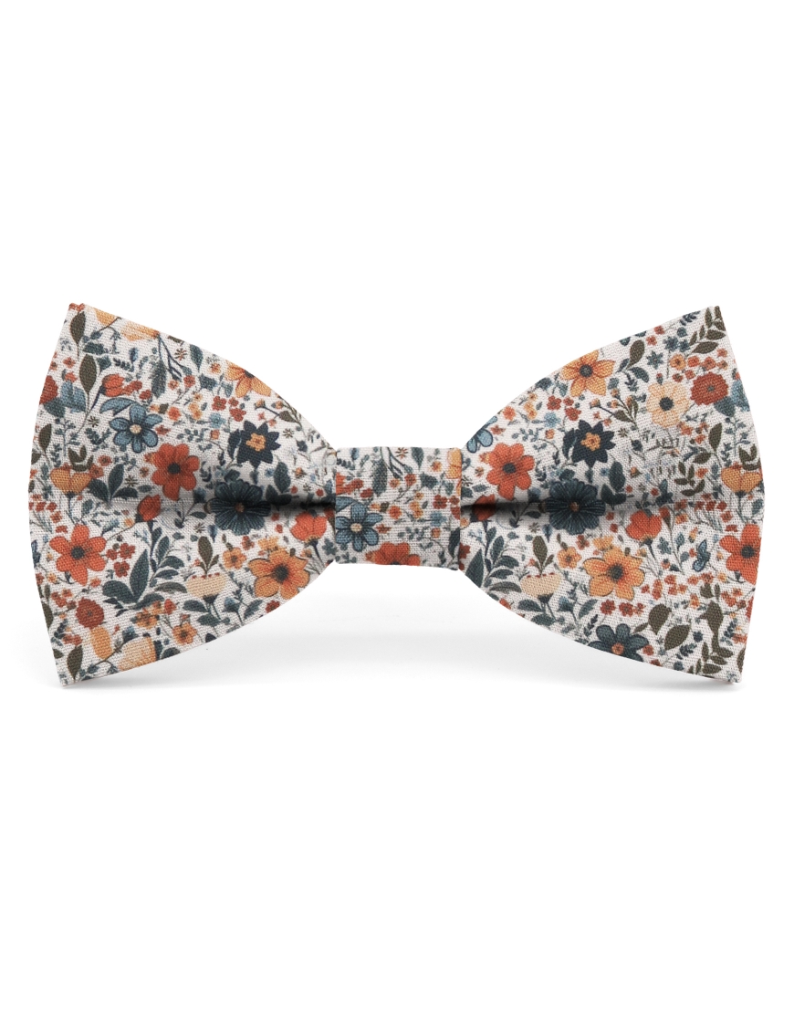 Mr. Célestin Fliege - Jun - blau/weiß/orange (Dried Flowers)