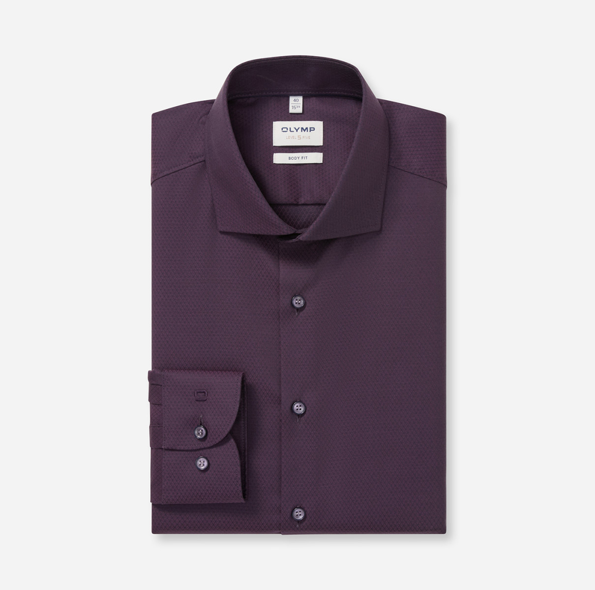 Olymp Body Fit: Businesshemd - violet (98)