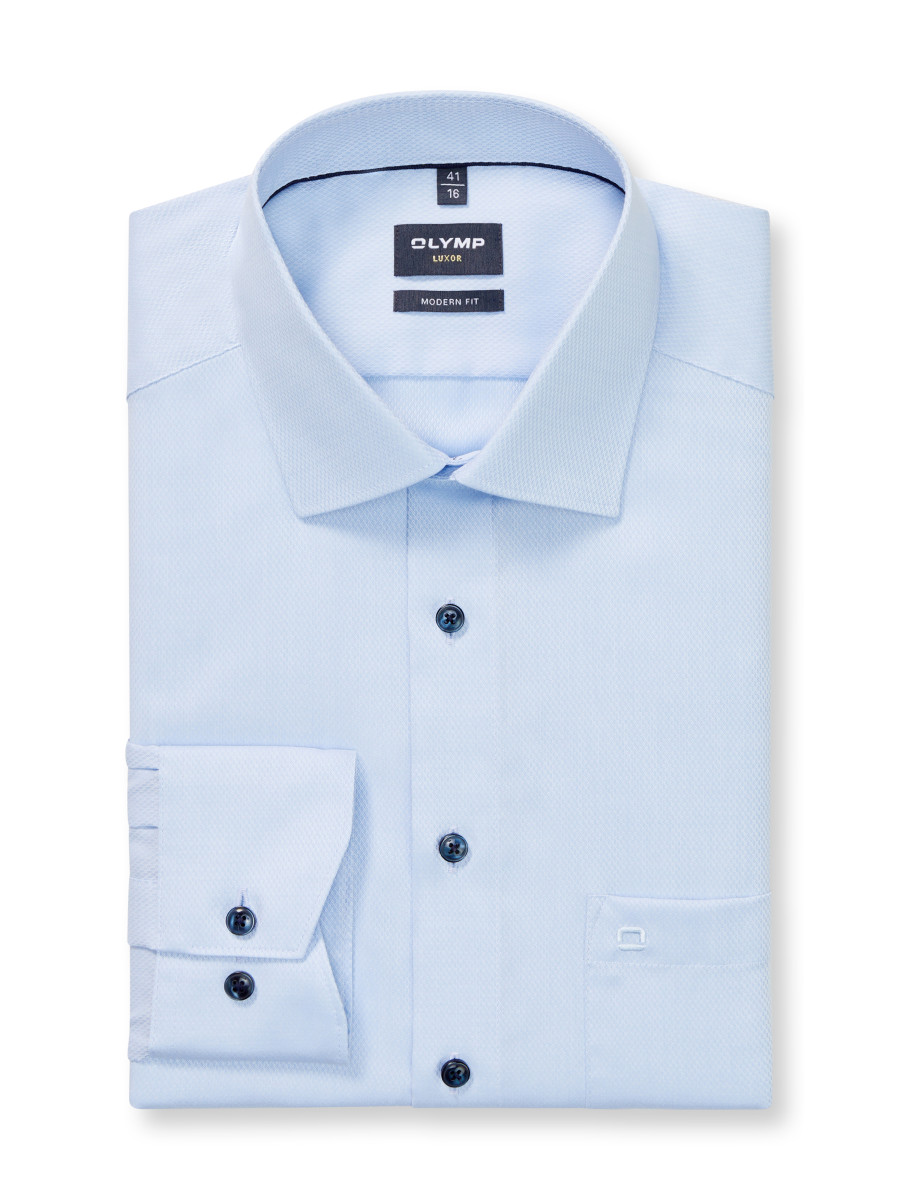 Olymp Modern Fit: Business Shirt - blue (11)