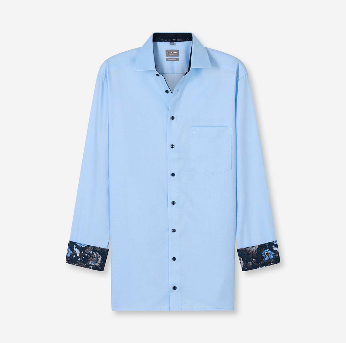 Olymp Comfort Fit: Business shirt - blue (11)