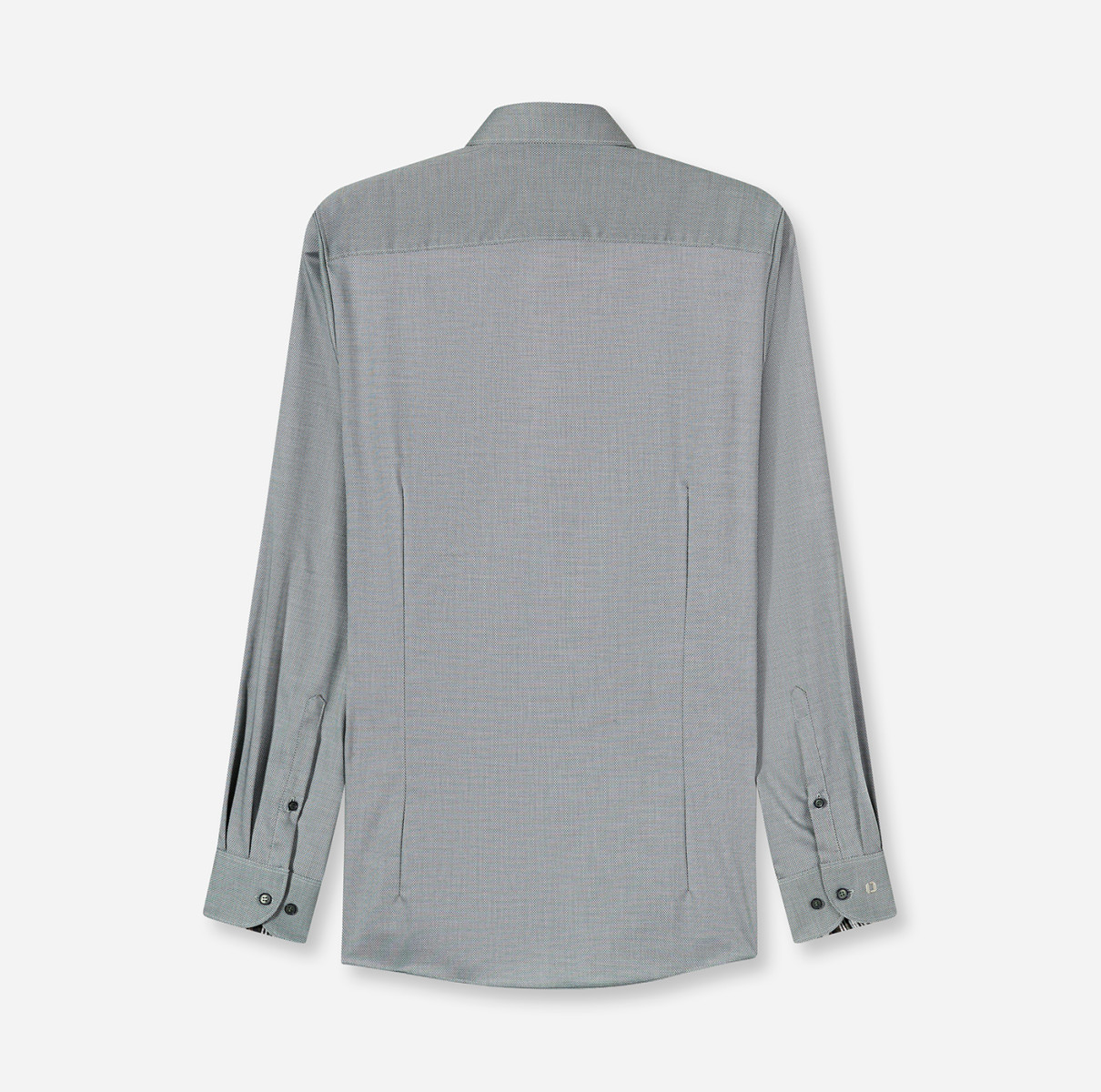 Olymp Body Fit: Businesshemd - grau/grün (48)