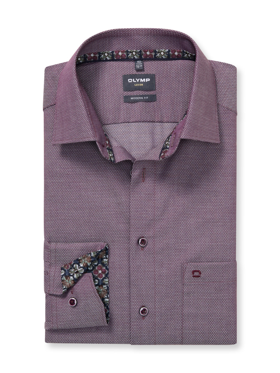 Olymp Modern Fit: Business Shirt - violet (98)