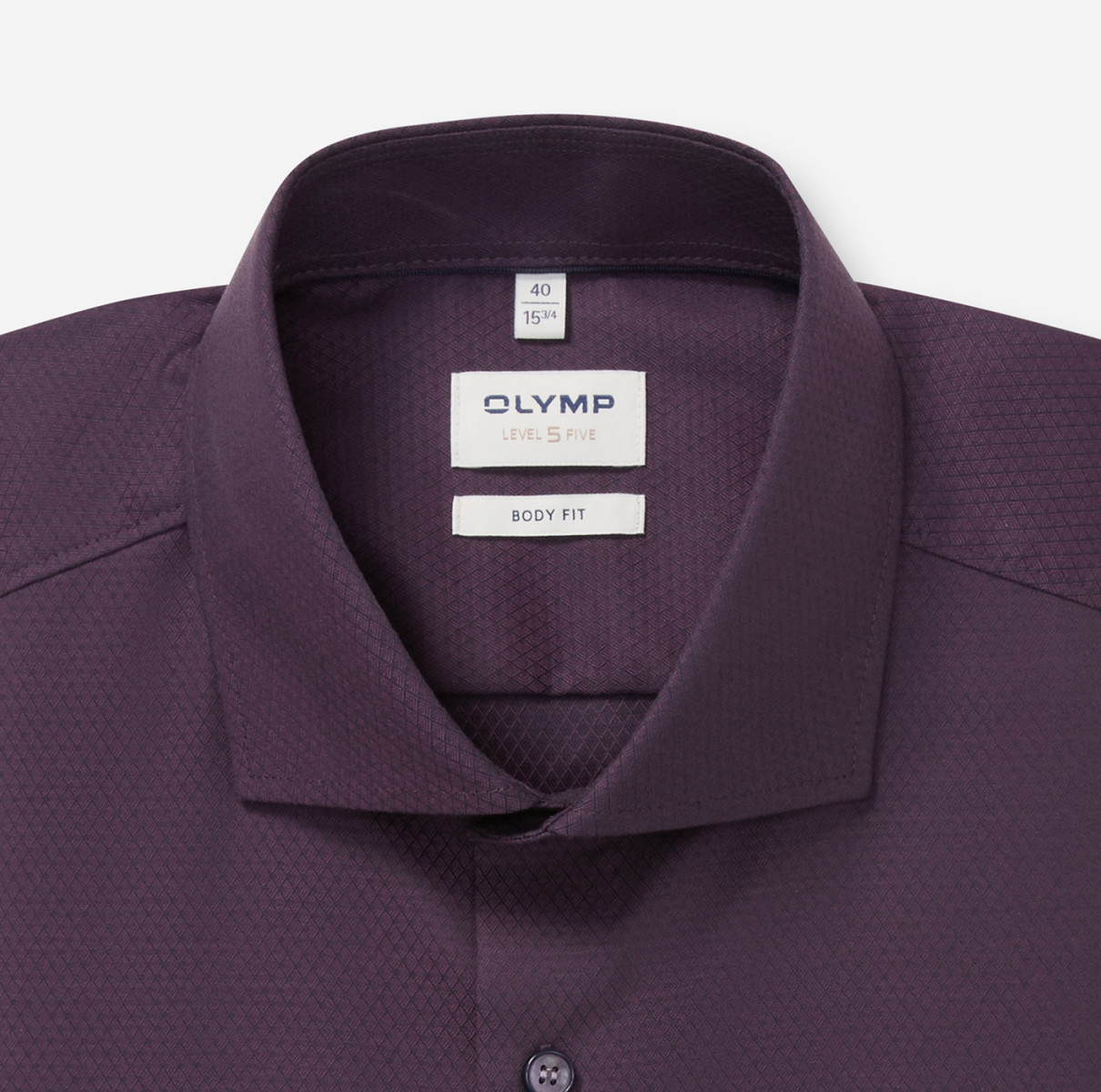 Olymp Body Fit: Businesshemd - violet (98)