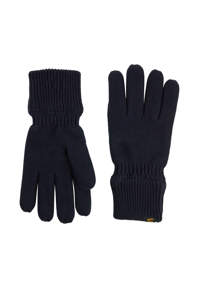 Camel active Cotton gloves with warming lining - blue (48)