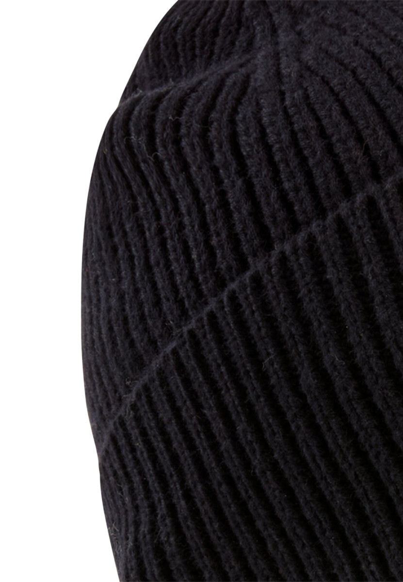Camel active Beanie made from a cotton-cashmere mix - black (88)