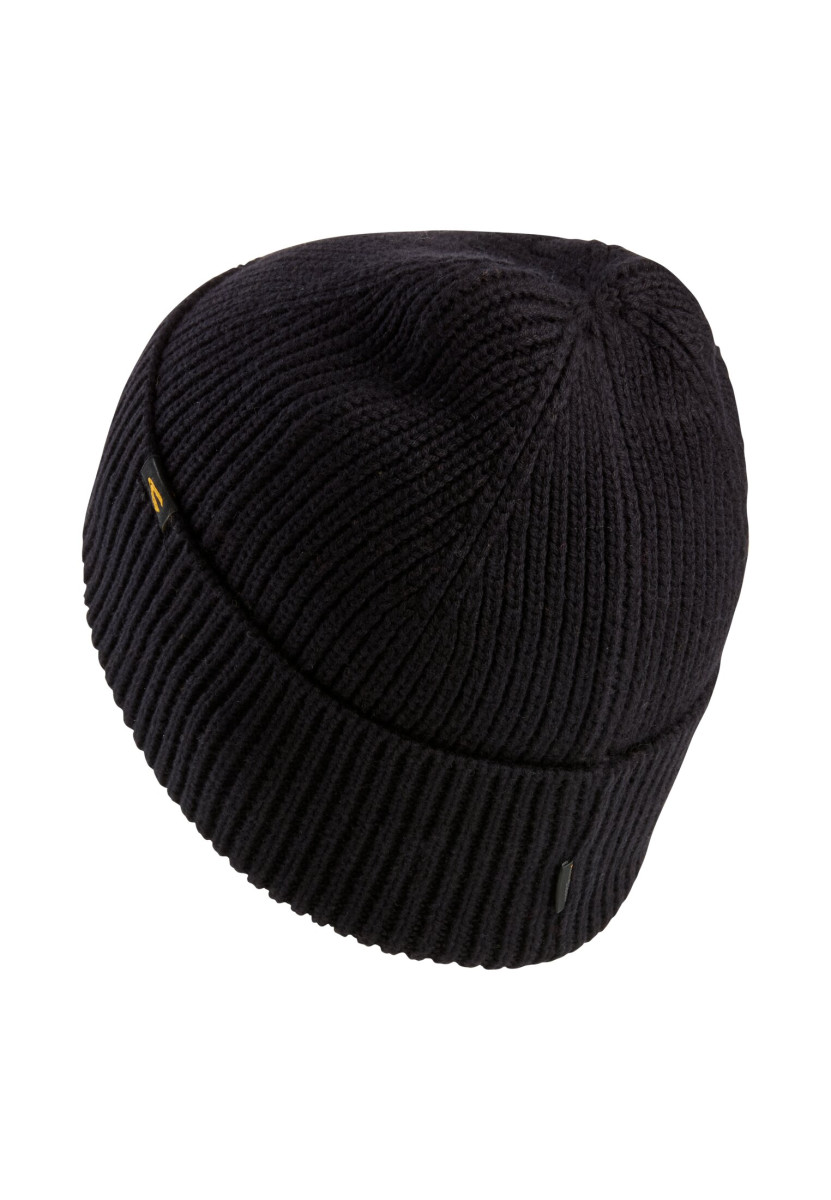 Camel active Beanie made from a cotton-cashmere mix - black (88)