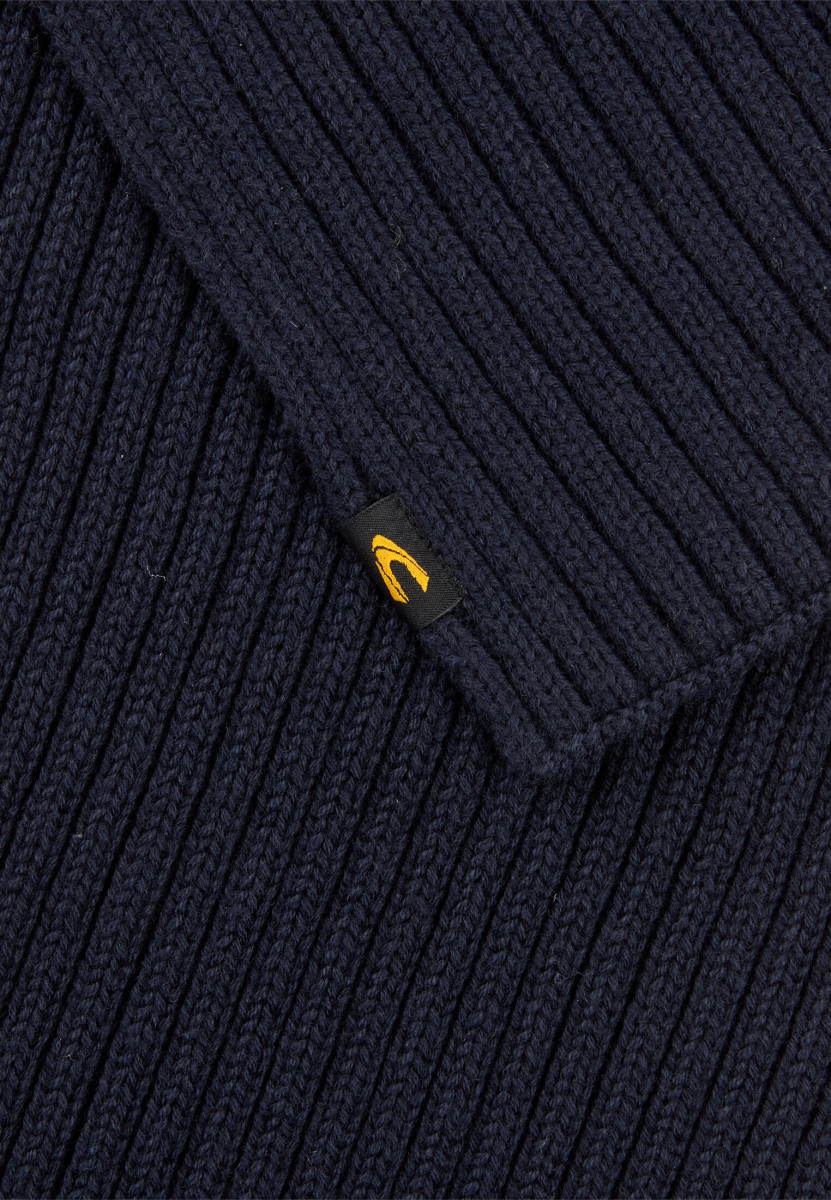 Camel active Schal aus Baumwoll-Mix - blau (48)