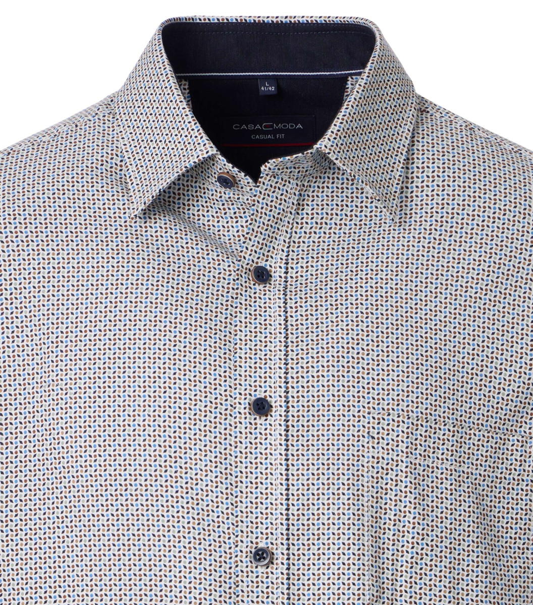 Casamoda Casual Fit: Freizeithemd - grün (300)