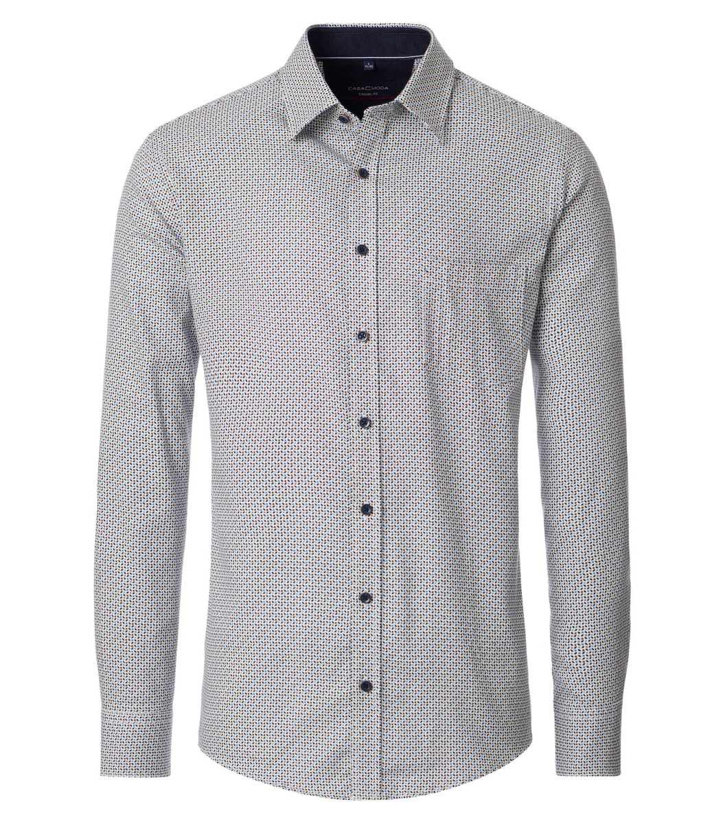 Casamoda Casual Fit: Freizeithemd - grün (300)