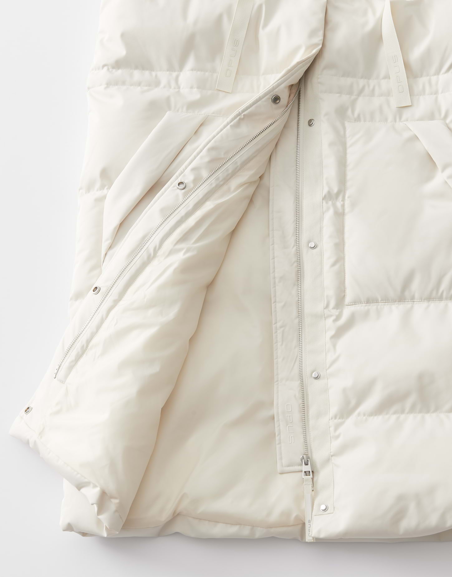 Opus Regular Steppweste mit Kapuze - Walma - beige (1006)