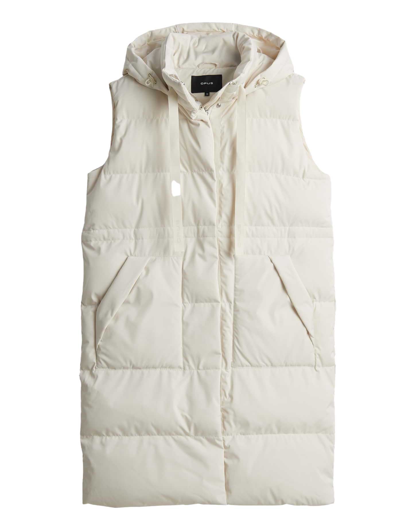 Opus Regular Steppweste mit Kapuze - Walma - beige (1006)