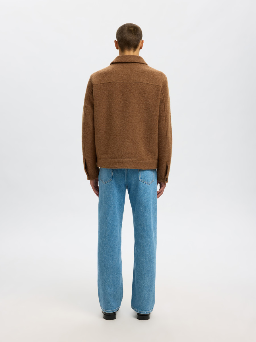 Selected Wollmischungsjacke - Slhjakob - braun (186298)