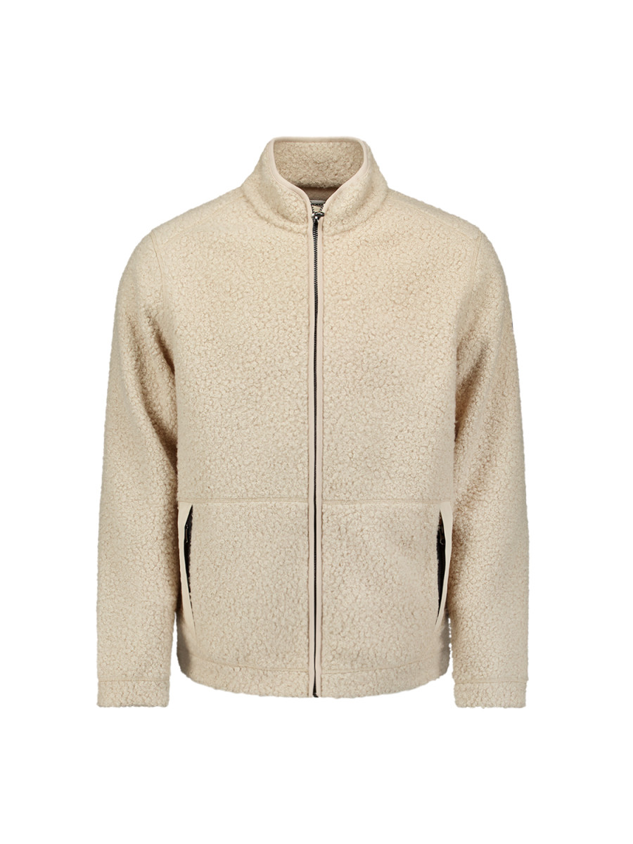 No Excess Sweater with Full Zip - beige (015)