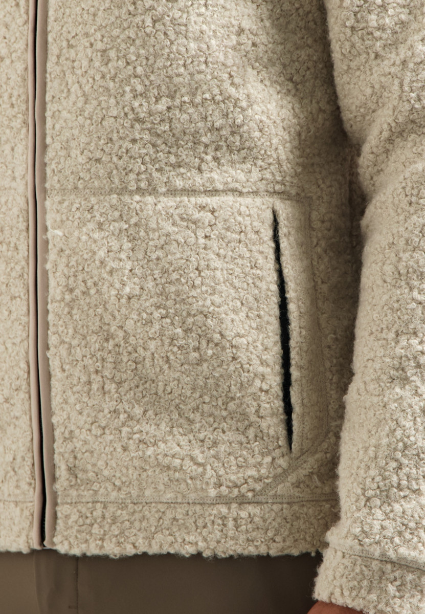 No Excess Sweater with Full Zip - beige (015)