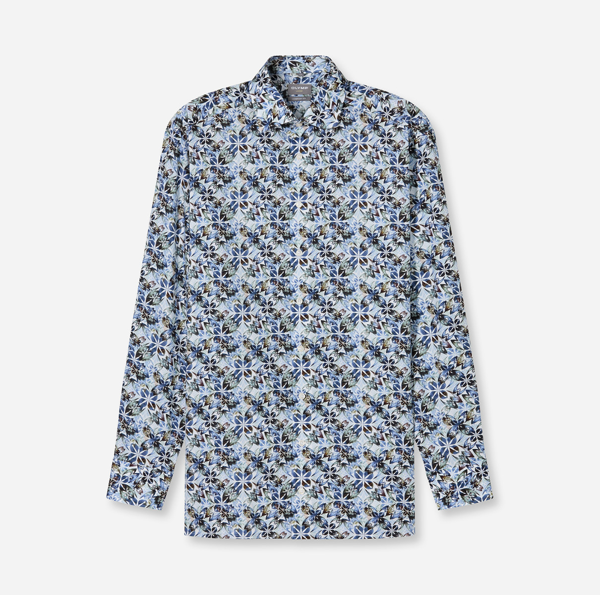 Olymp Comfort Fit: Business shirt - blue/white (00)