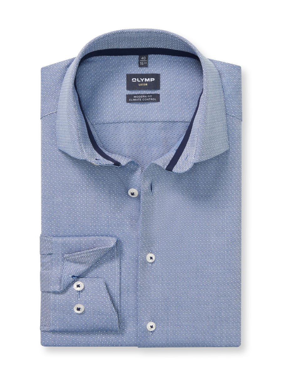 Olymp Modern Fit: Business Shirt - blue (18)