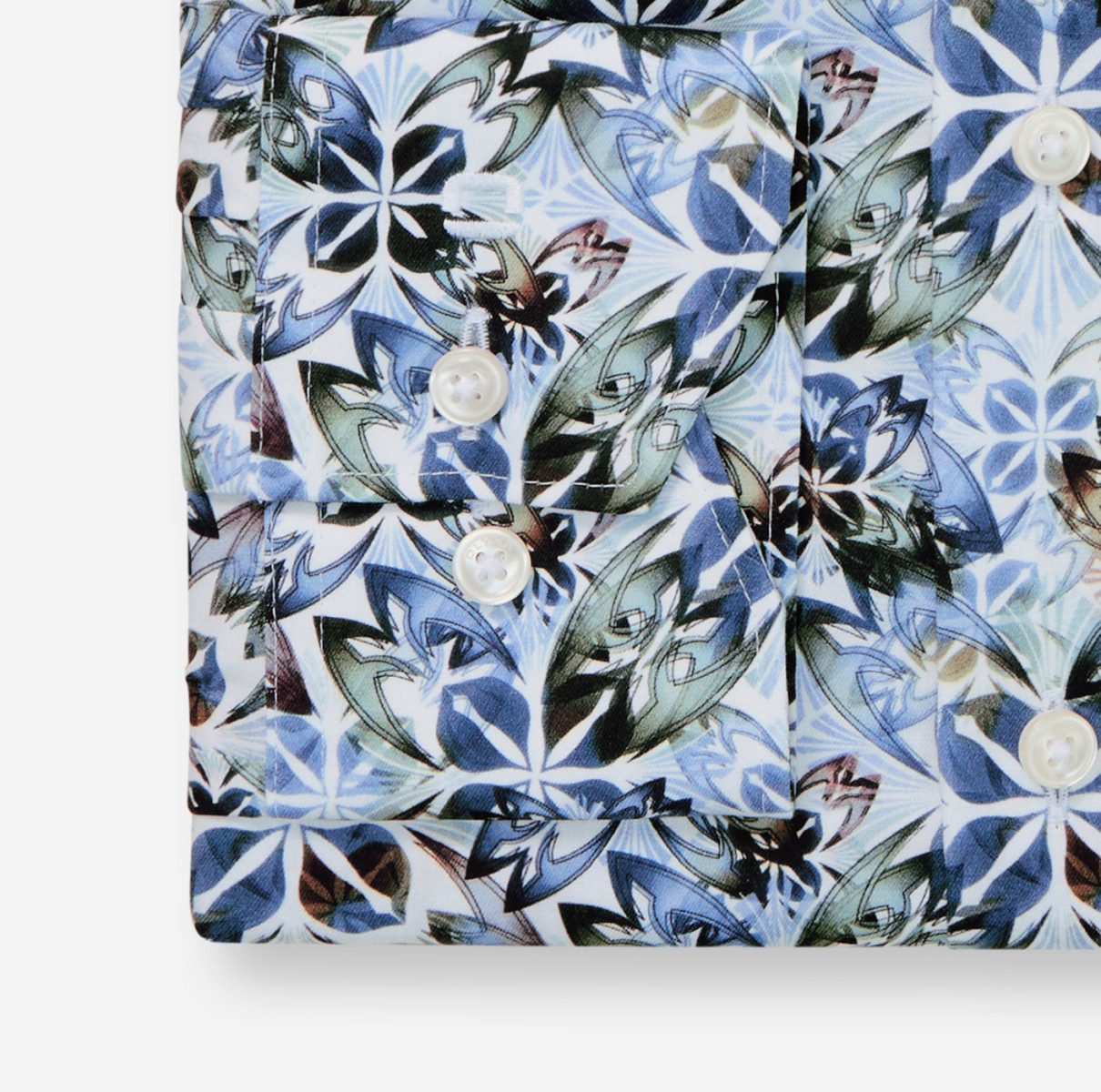 Olymp Comfort Fit: Business shirt - blue/white (00)