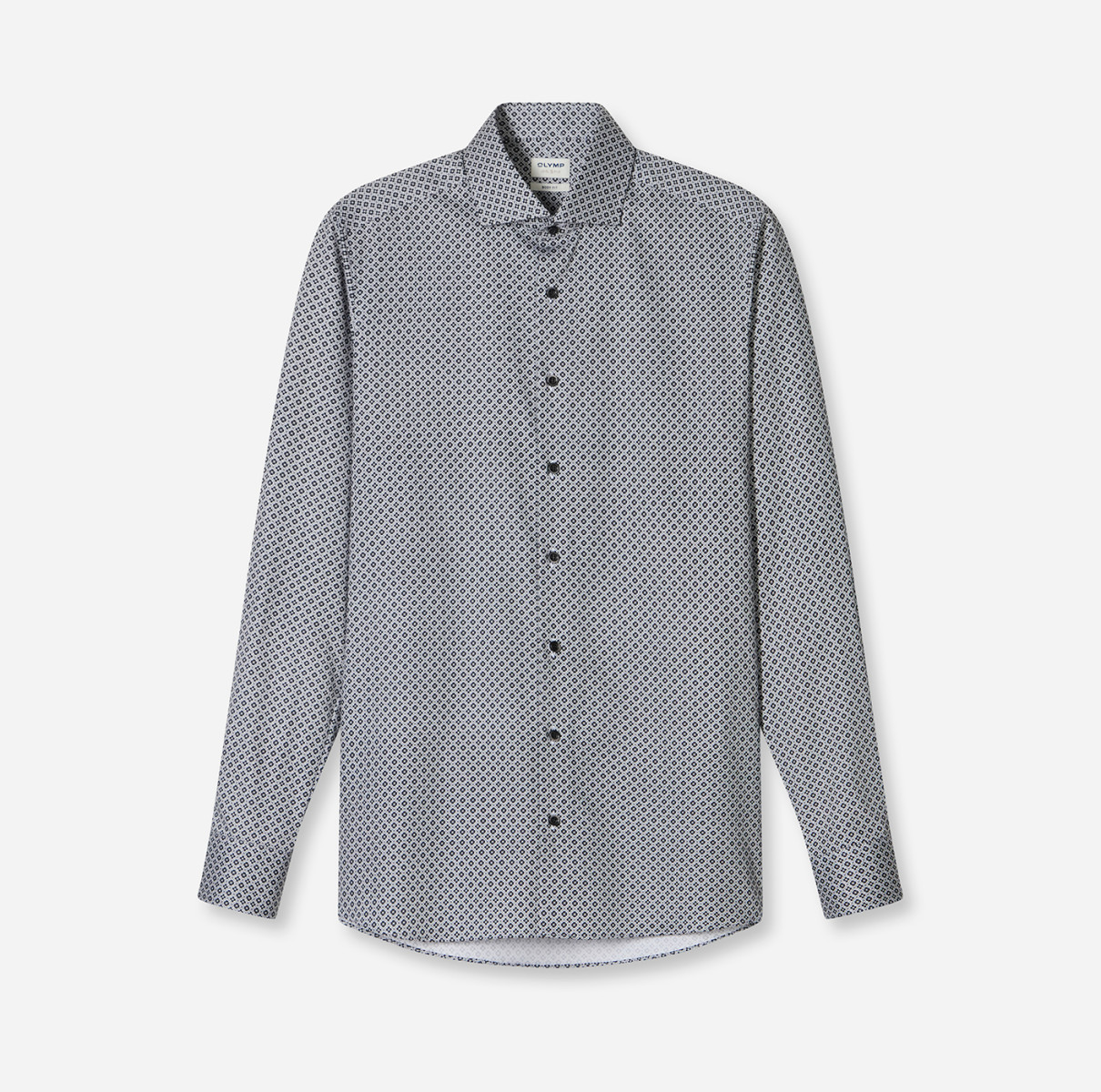 Olymp Body Fit: Business Shirt - black/white (68)