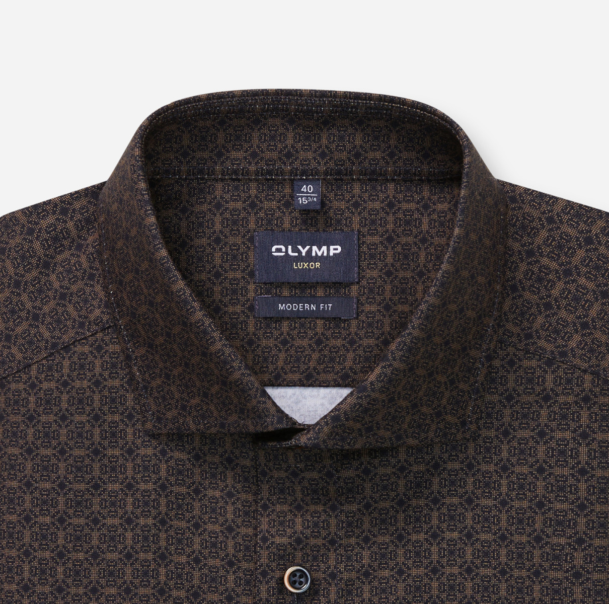 Olymp Modern Fit: Business Shirt - brown (24)