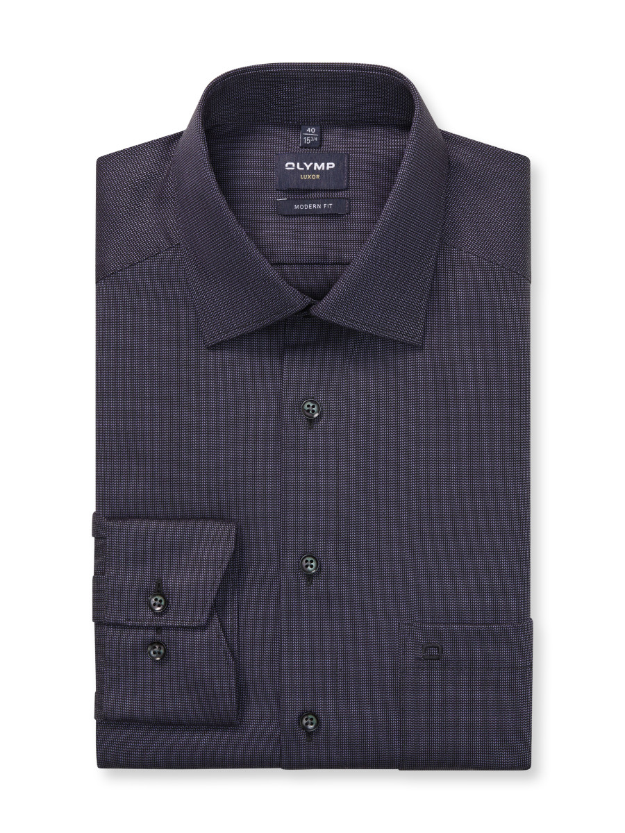Olymp Modern Fit: Business Shirt - violet (83)