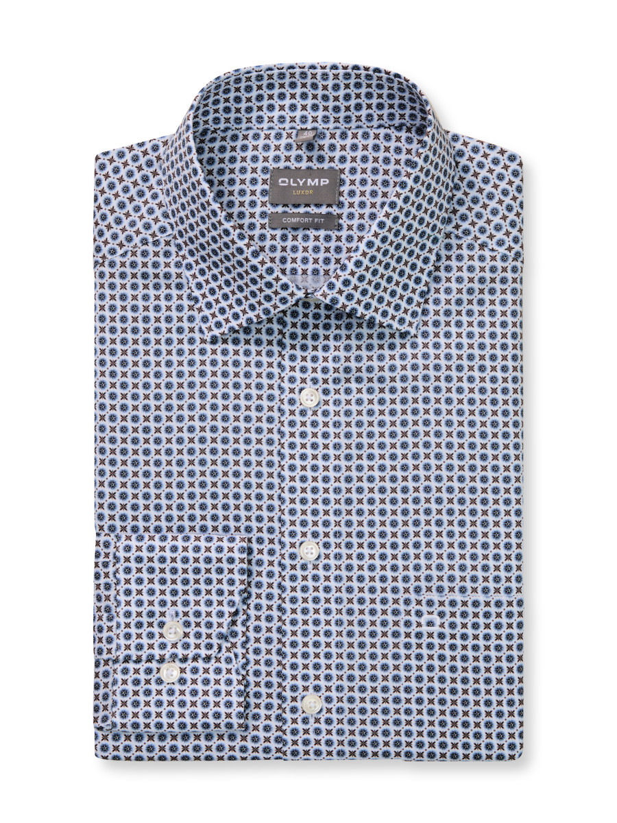 Olymp Comfort Fit: Business shirt - blue (18)
