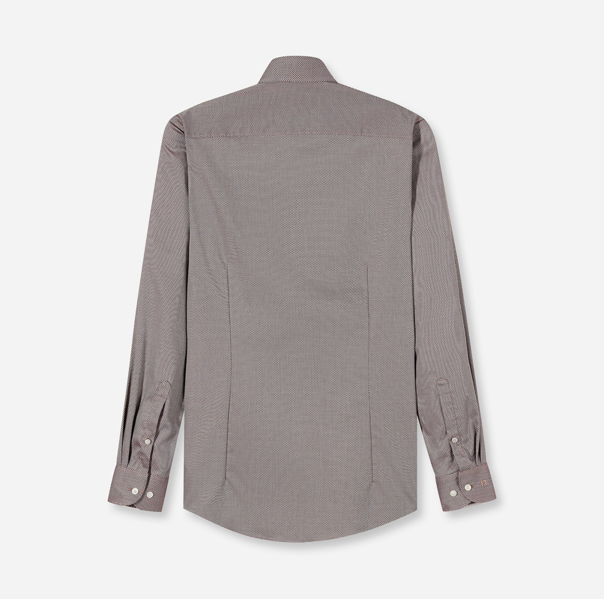 Olymp Body fit: Shirt - brown (27)